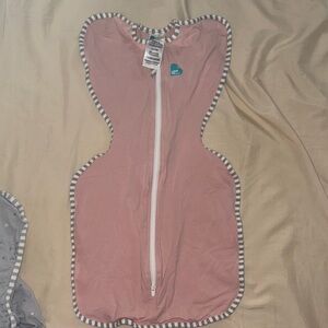 Pink Baby Swaddle with Zipper